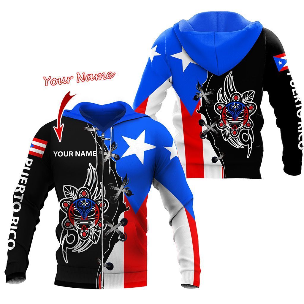 Puerto Rico Sol Taino Tribal Customize Name Shirts For Men And Women TQH20062203
