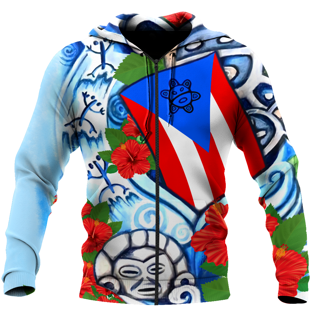 Puerto Rico Sol Taino Art Painting Shirt QB06202004