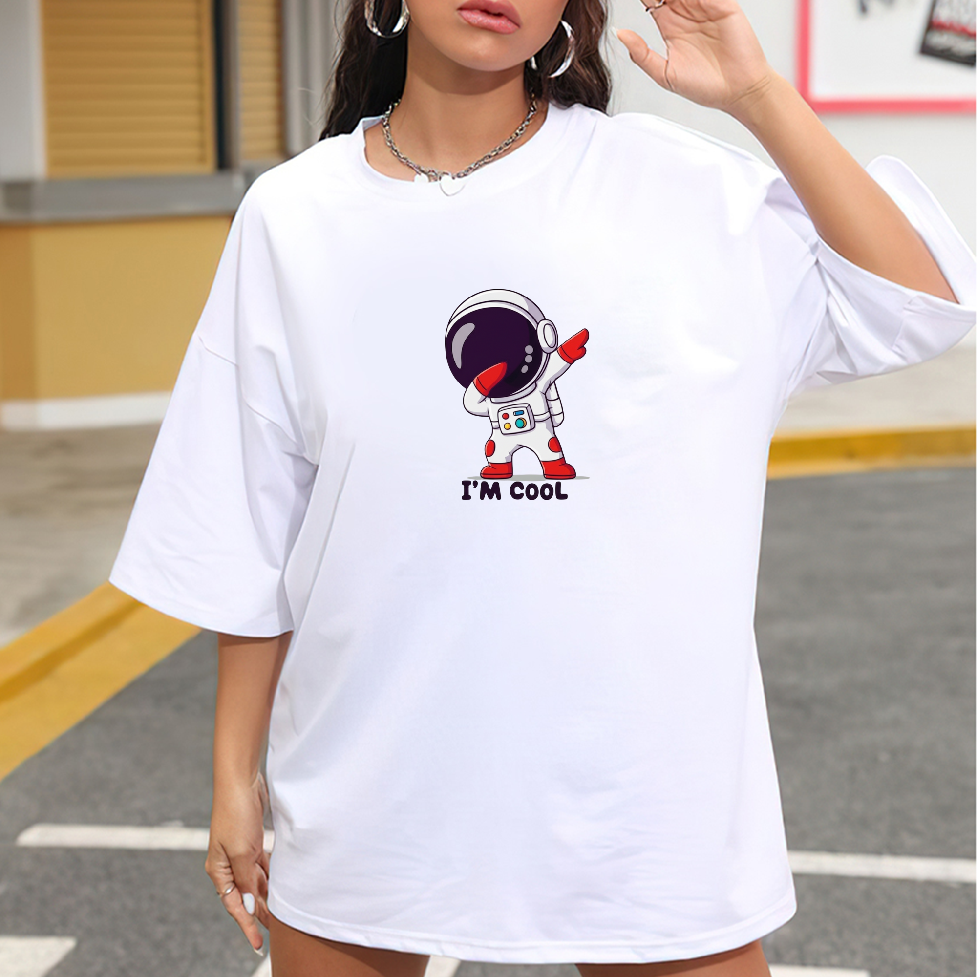 Galaxy Buddies – T-Shirt Featuring Cute Astronauts