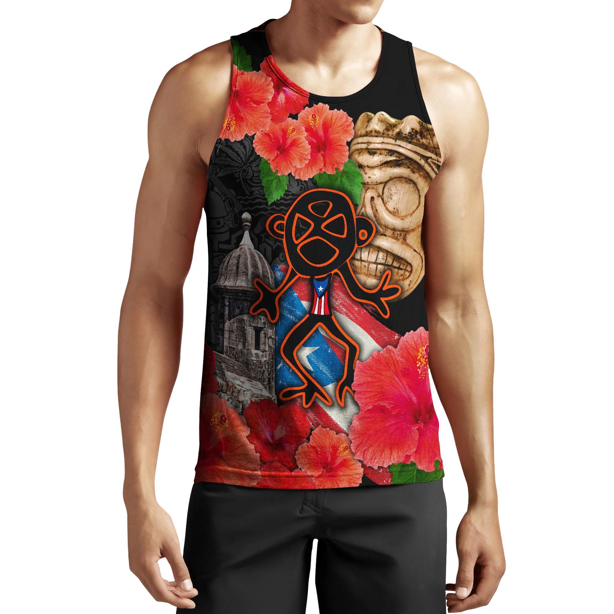 Puerto Rico Sol Taino With Maga Flower Shirts JJ19062002
