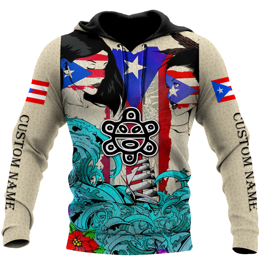 Custom Name Sweet Girls Puerto Rico Hoodie For Men And Women MH16032107