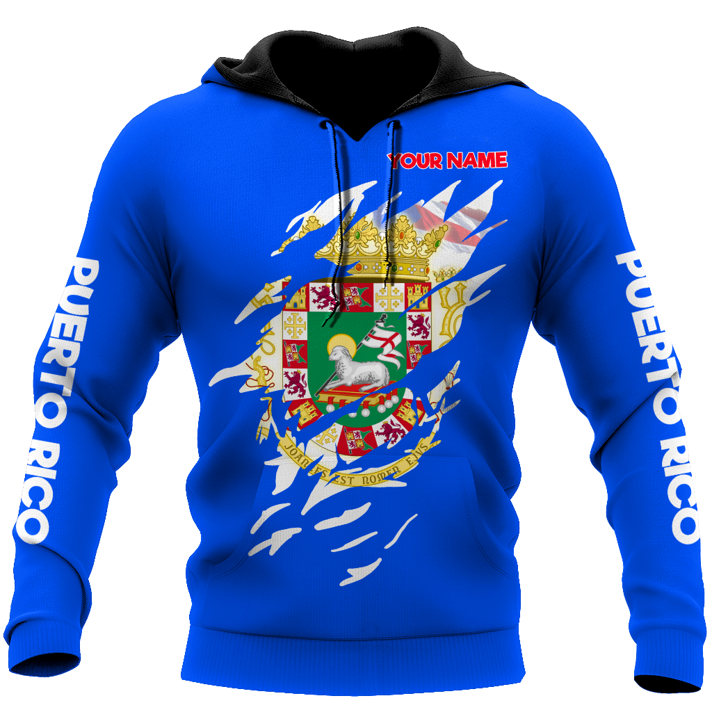 Customize Name Puerto Rico Hoodie For Men And Women MH19032102
