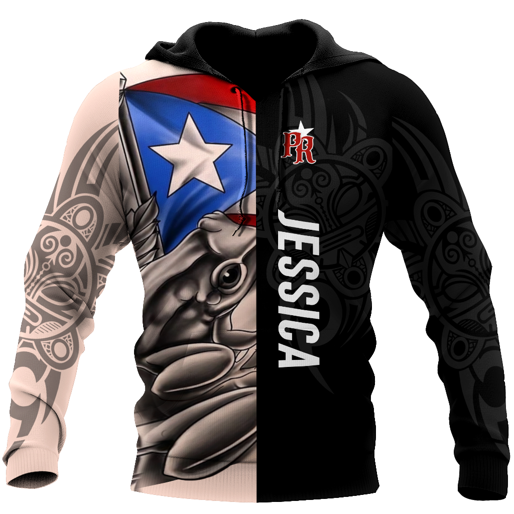 Customize Name Common Coquí Puerto Rico Hoodie For Men And Women MH23022104