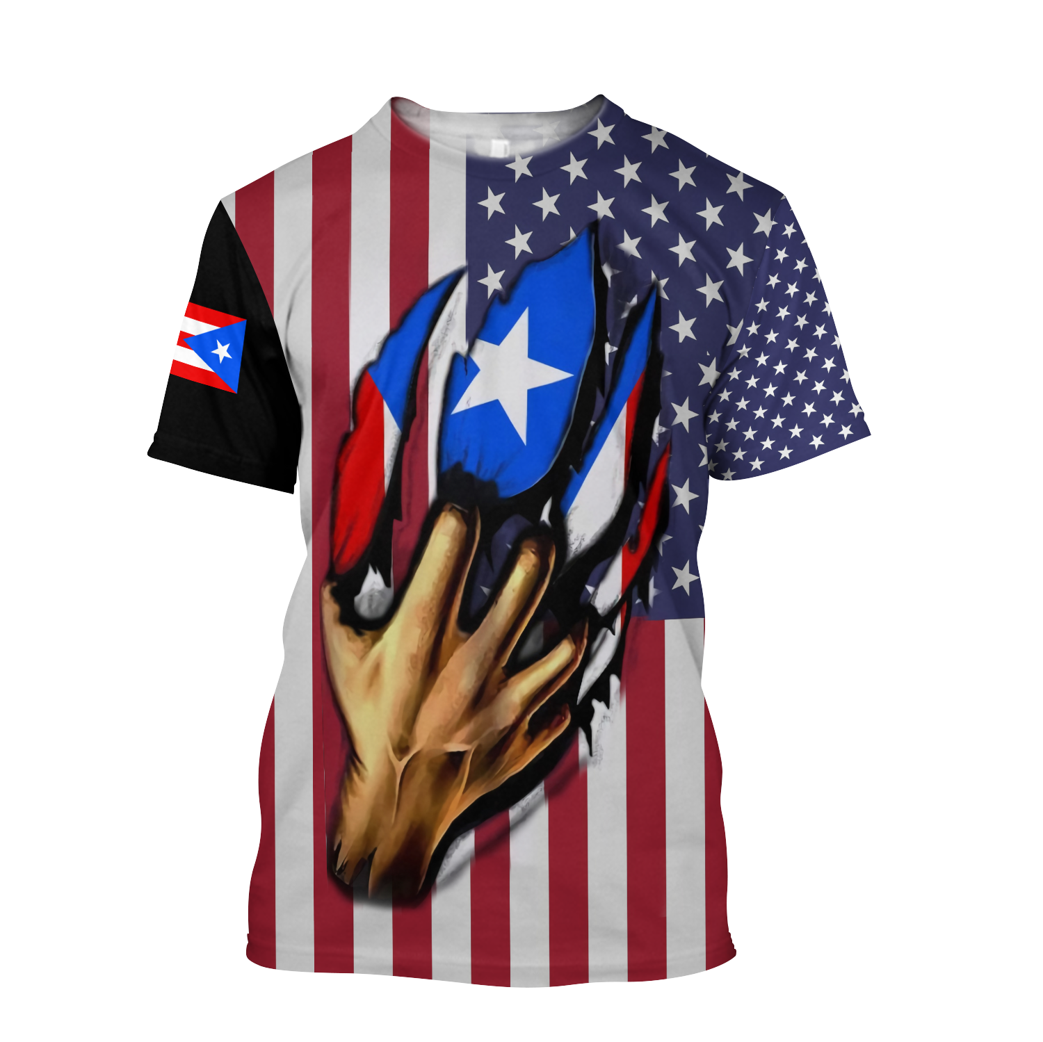 Puerto Rico And America Lover Shirts And Short TH20061701S