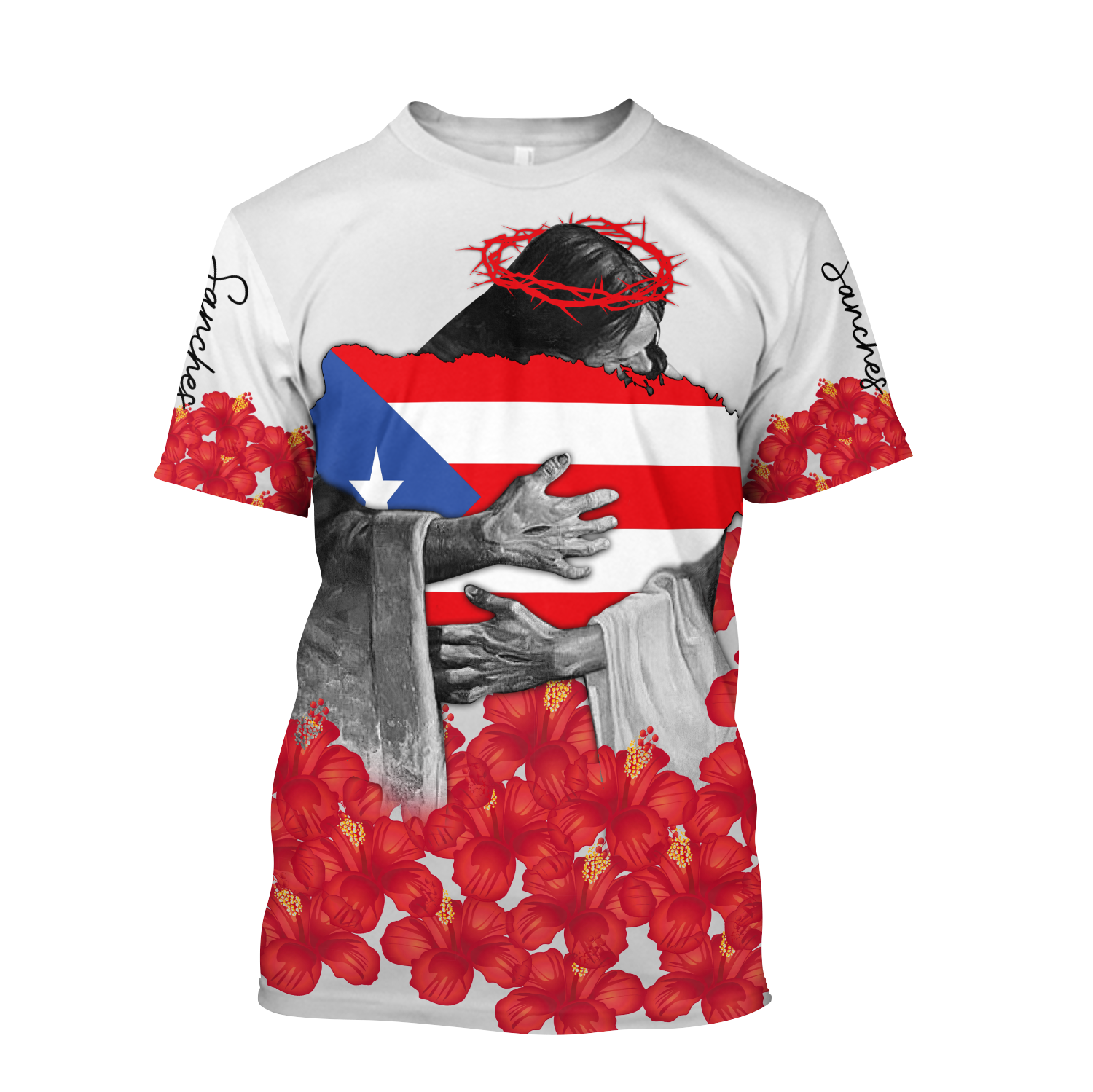 Customize Name God Love Puerto Rico Hoodie For Men And Women TNA08032107
