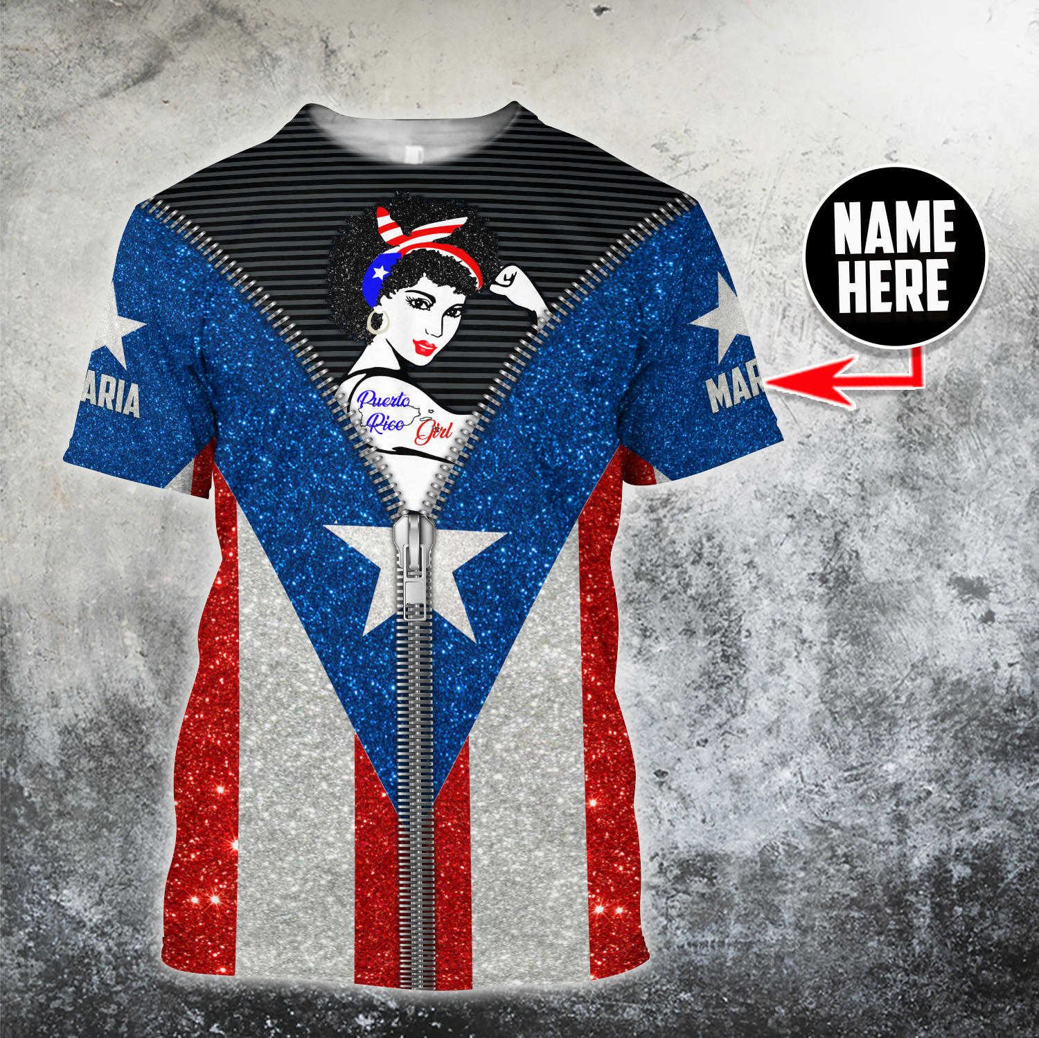 Customize Name Puerto Rico Girl Shirts For Men And Women TNA03032103