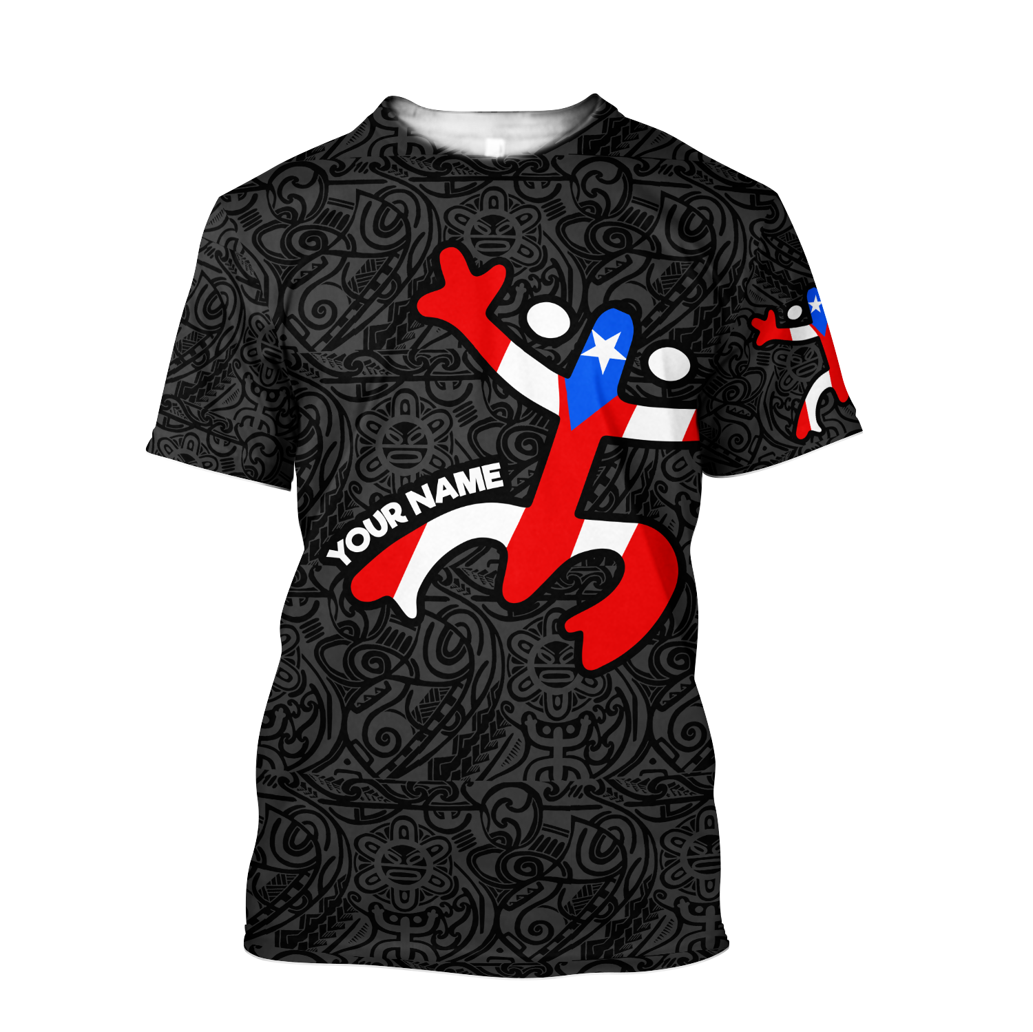 Custom Name Taino Tattoo Puerto Rico Hoodie For Men And Women MH16032106