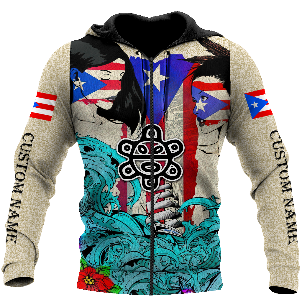 Custom Name Sweet Girls Puerto Rico Hoodie For Men And Women MH16032107