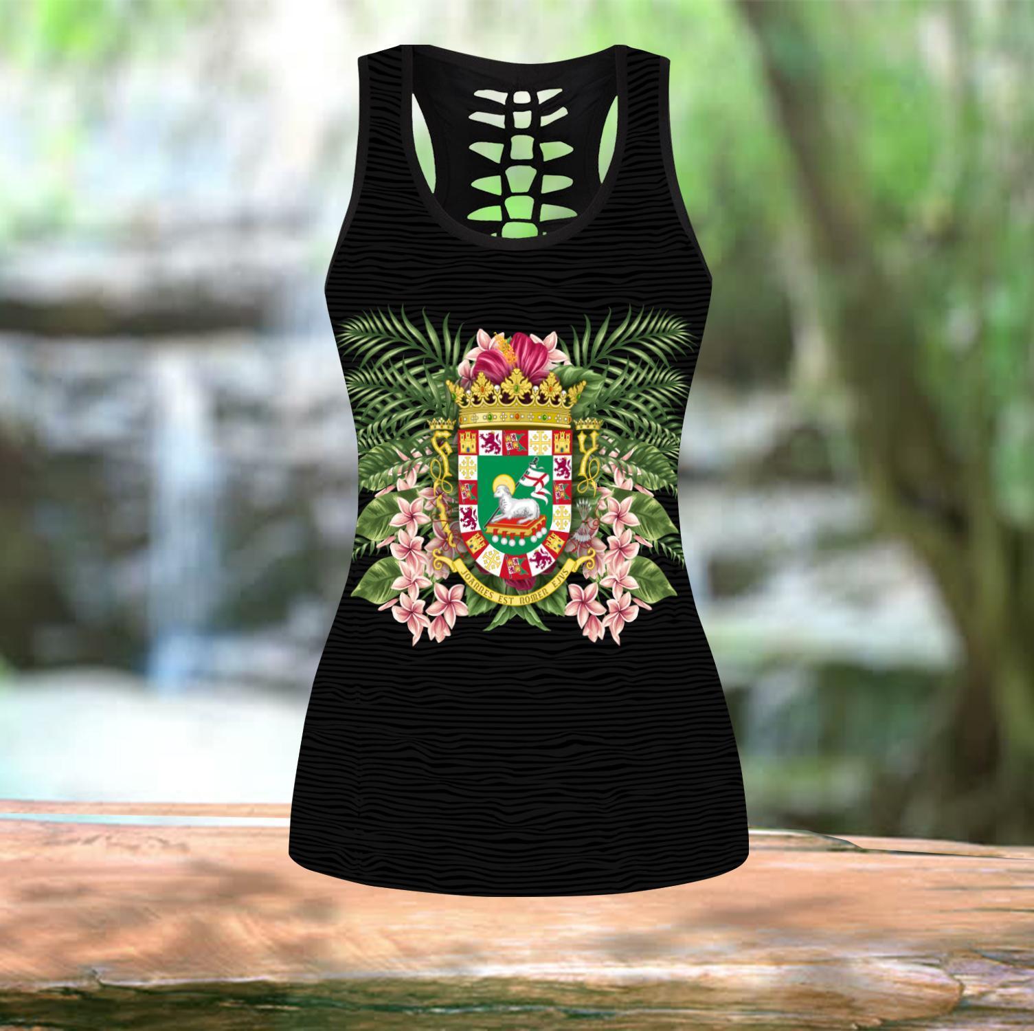 Puerto Rico Coat of Arms 3D All Over Print Combo Outfit TH20061603