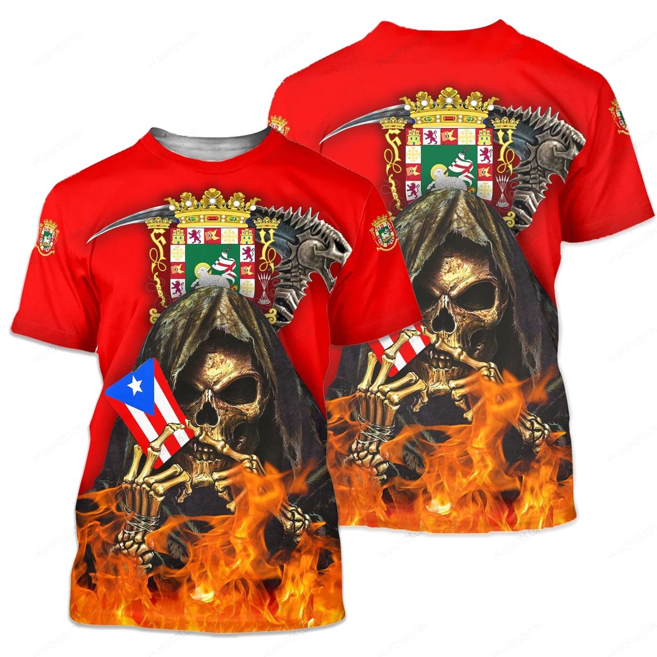 Puerto Rico Cool Skulls Shirt TQH20061807