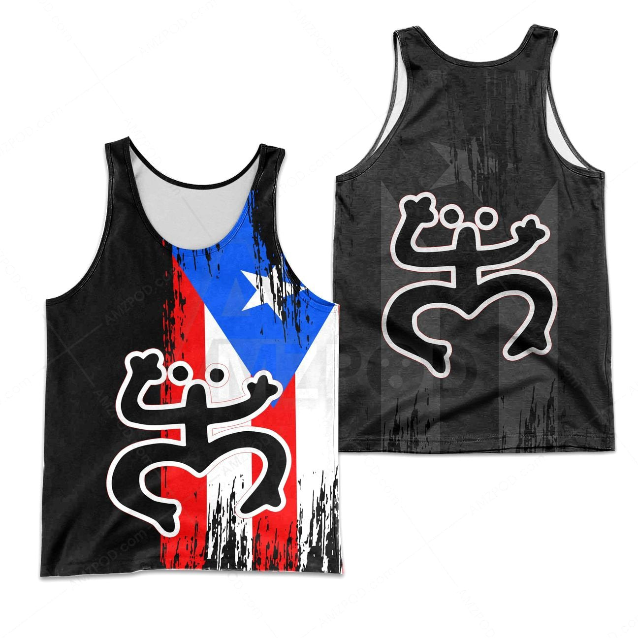 Puerto Rico Sol Taino Frog Shirt TQH20061806
