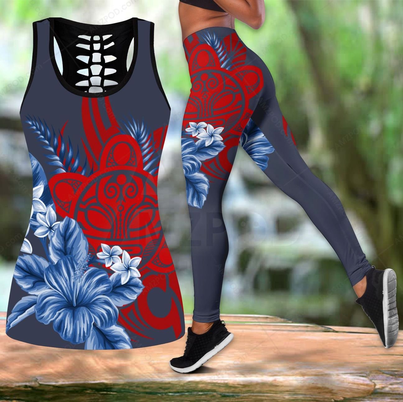Puerto Rico Floral Sol Taino Combo Outfit TH20061703A