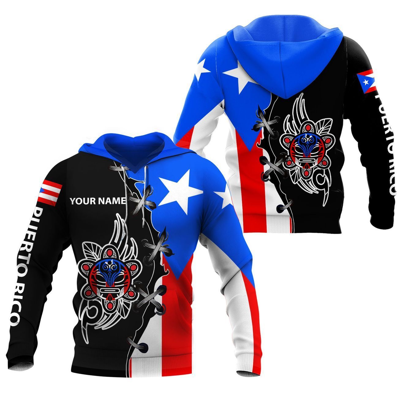 Puerto Rico Sol Taino Tribal Customize Name Shirts For Men And Women TQH20062203
