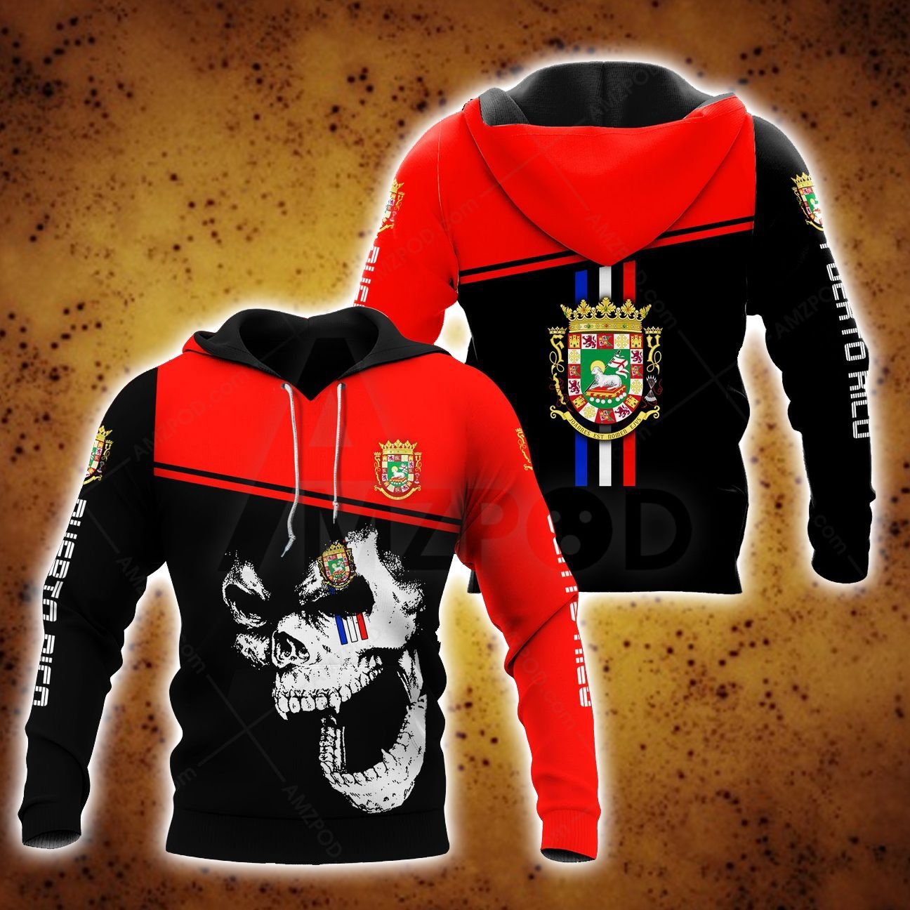 Puerto Rico Fabulous Skulls Shirt TQH20061803