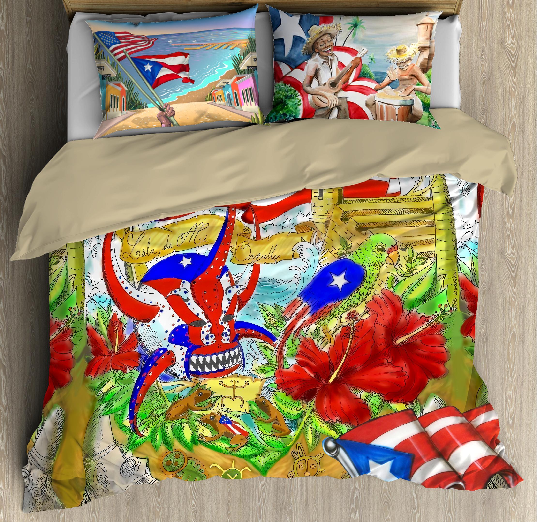 Sweet Peaceful Puerto Rico Bedding Set JJW24072002-TQH