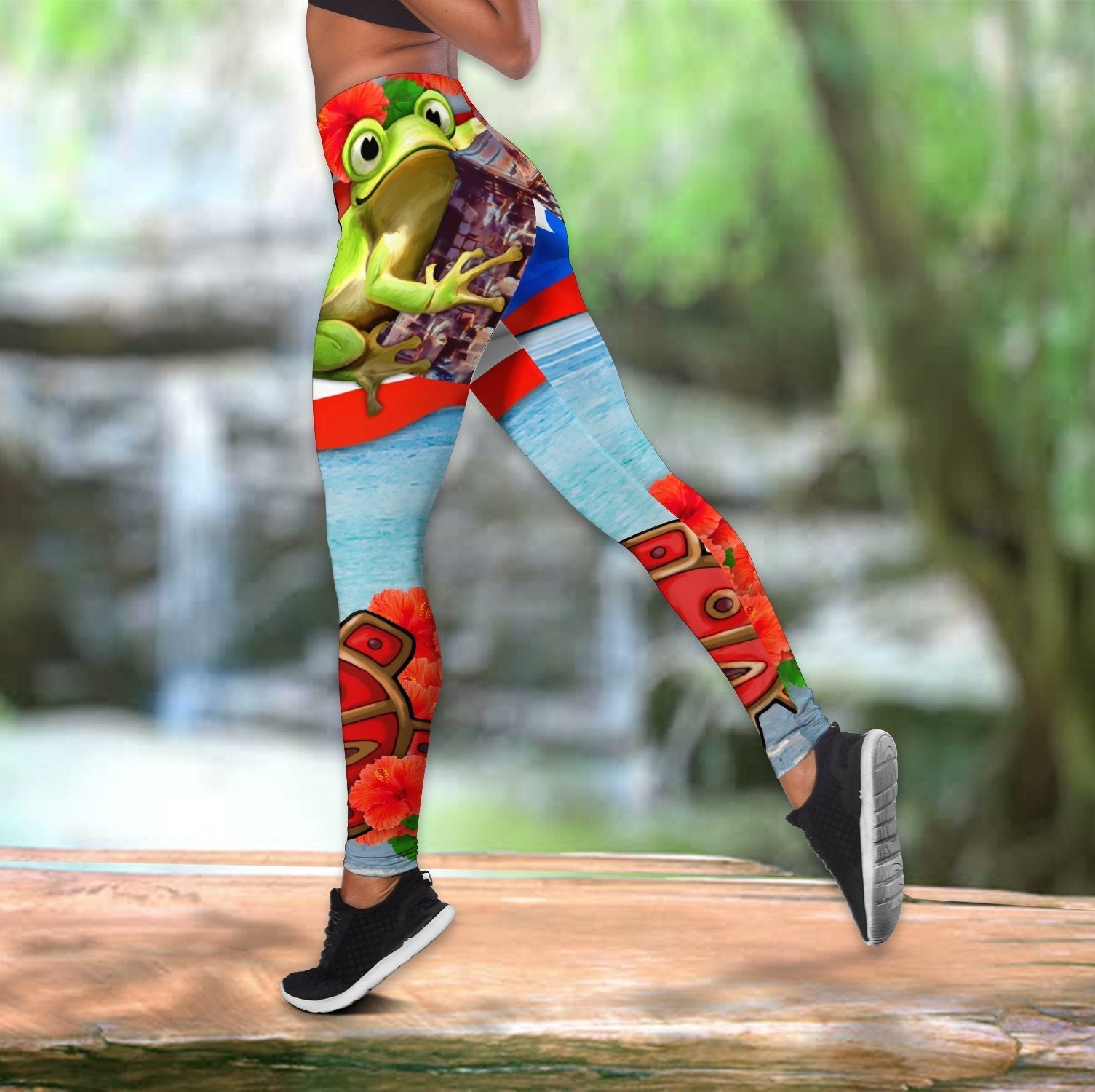 Puerto Rico Cute Caribbean Frog With Maga Flower Combo Outfit QB06222001
