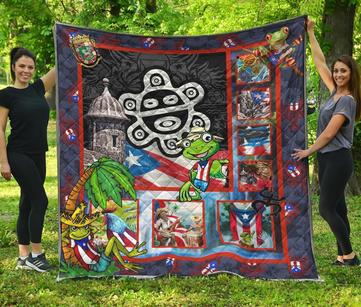 Puerto Rico Stories Quilt Blanket JJW27072001-TQH