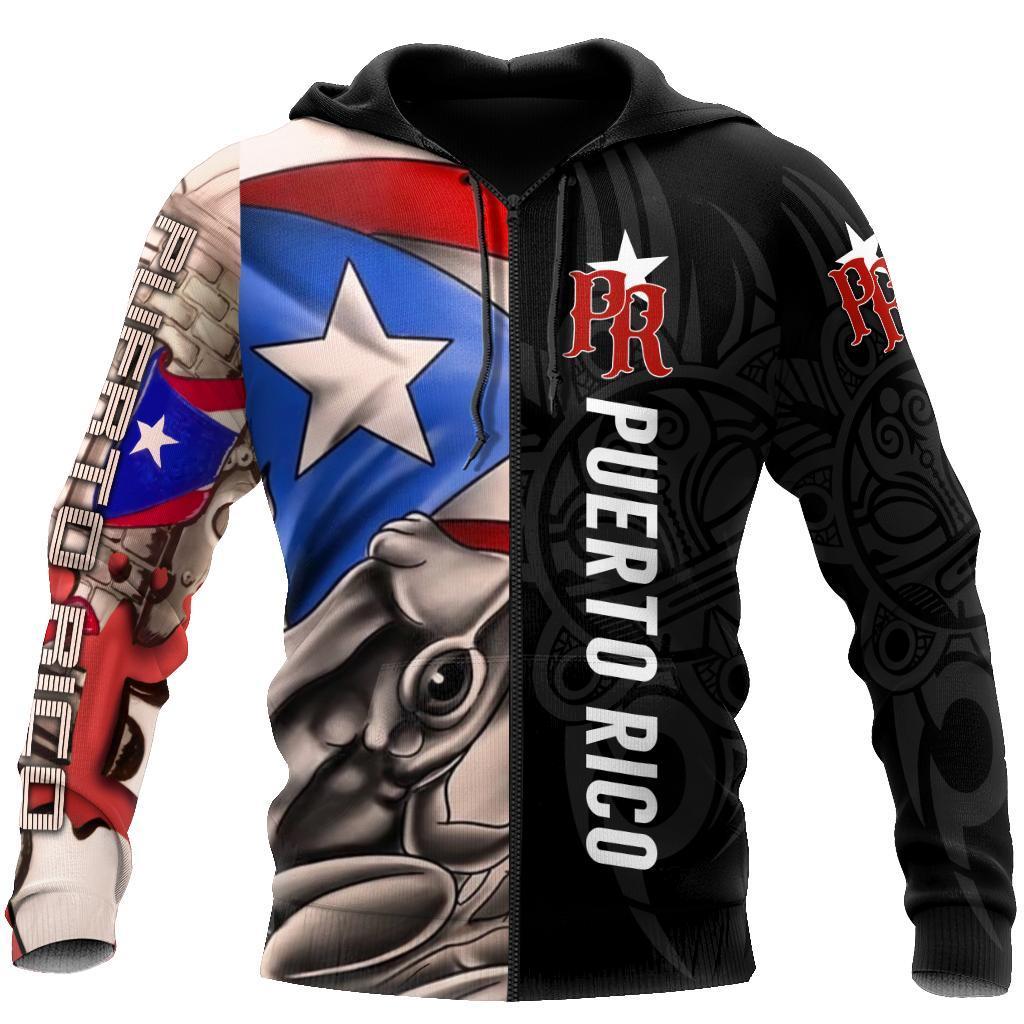 Puerto Rico Caribbean Frog With Black Color Shirts TH20061702S