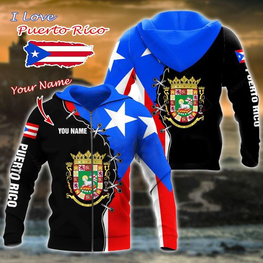 Puerto Rico Coat Of Arms Customize Name TQH20062401