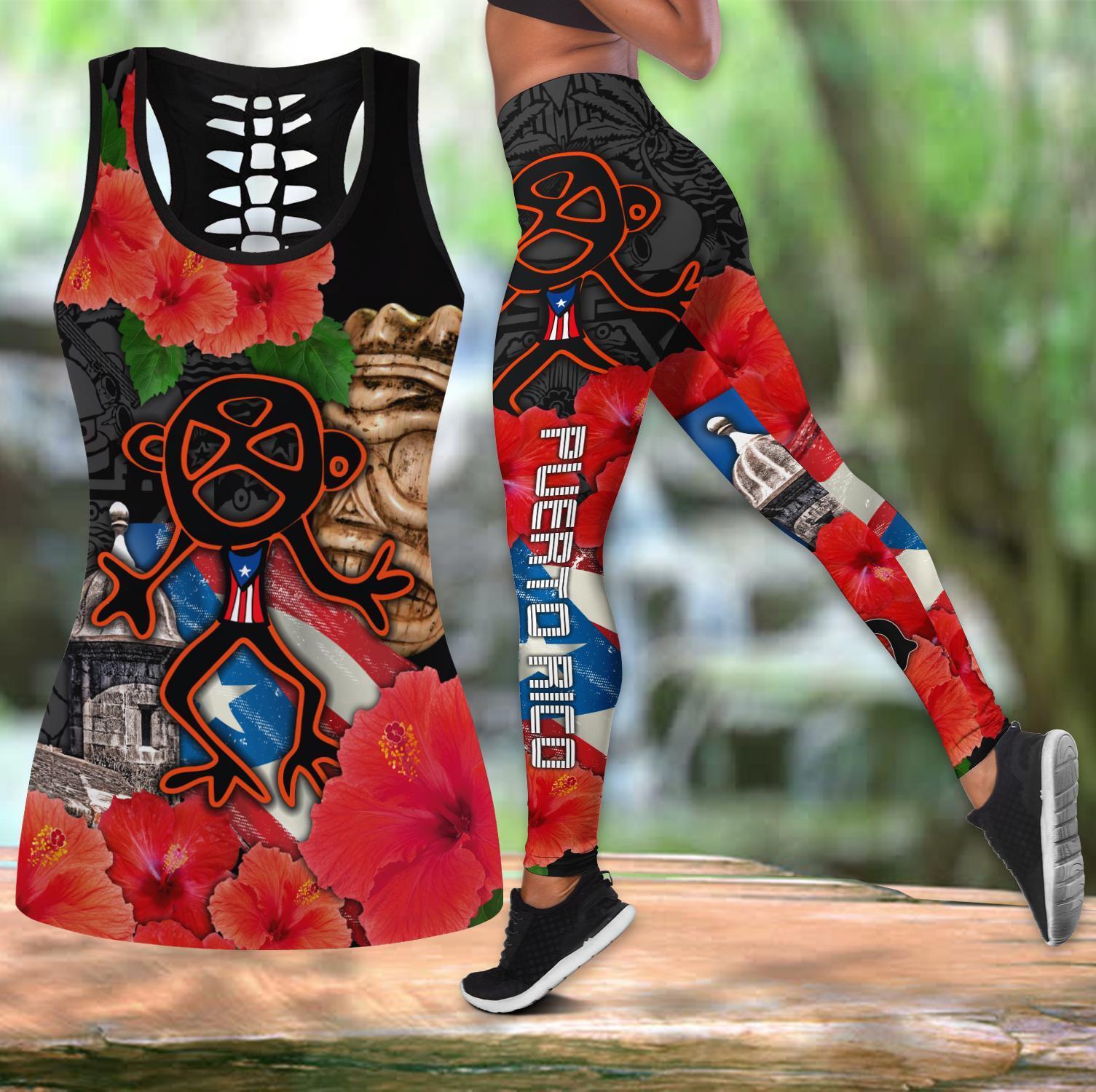 Puerto Rico Sol Taino With Maga Flower Combo Outfit MH04092103-TQH