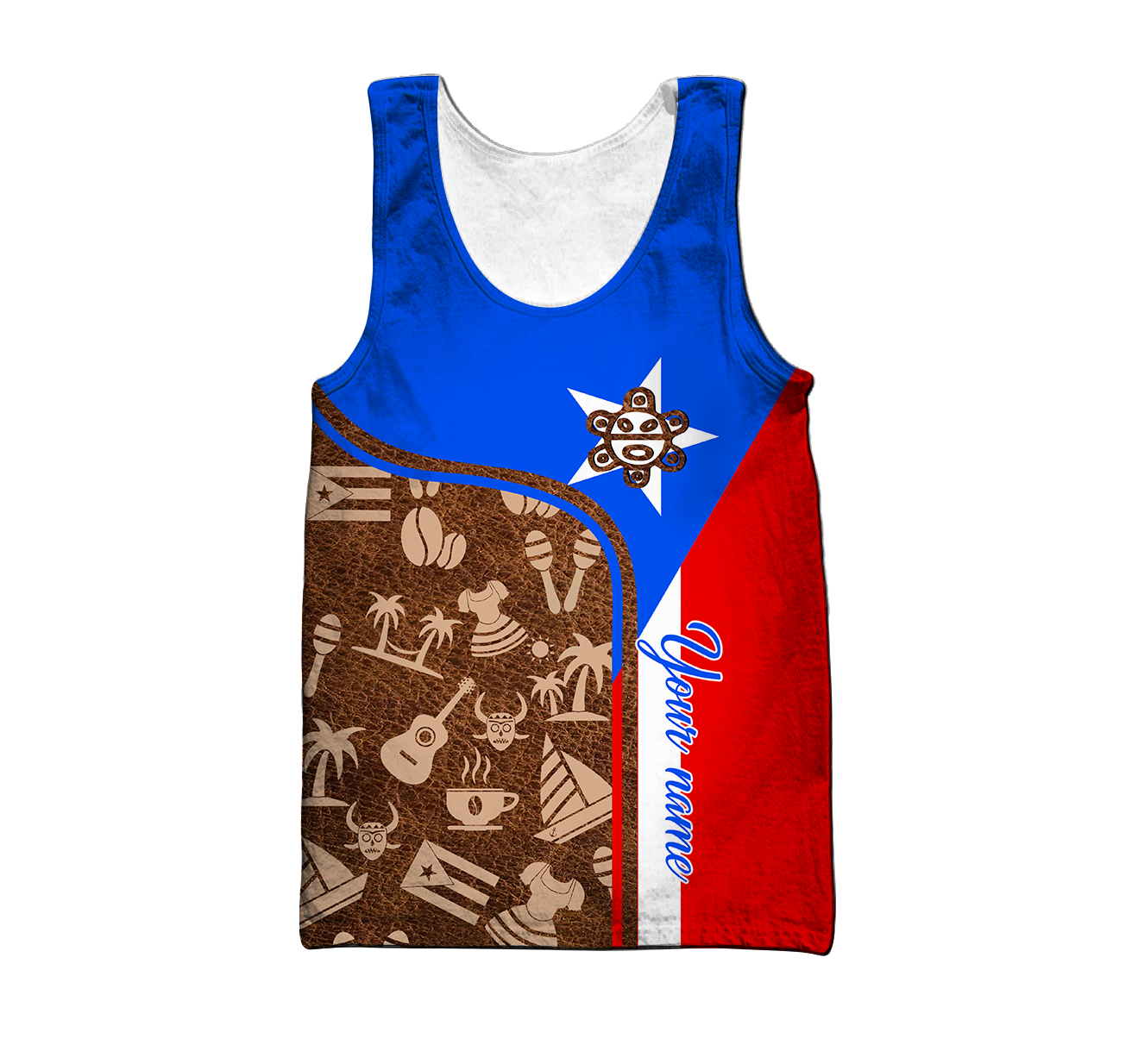 Customize Name Puerto Rico Symbol Hoodie For Men And Women MH06022104