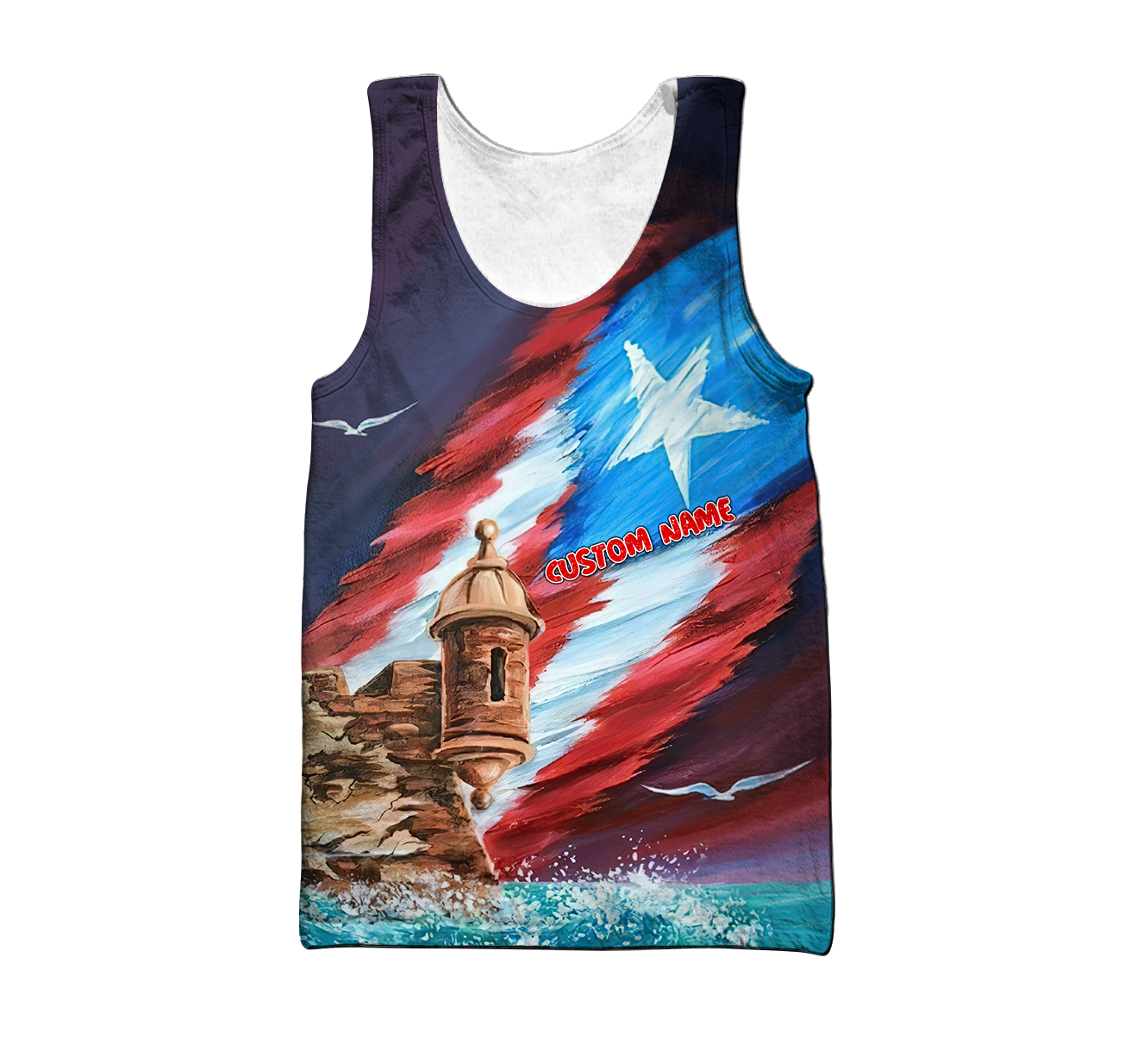 Custom Name Great Waves Puerto Rico Hoodie For Men And Women MH15032101