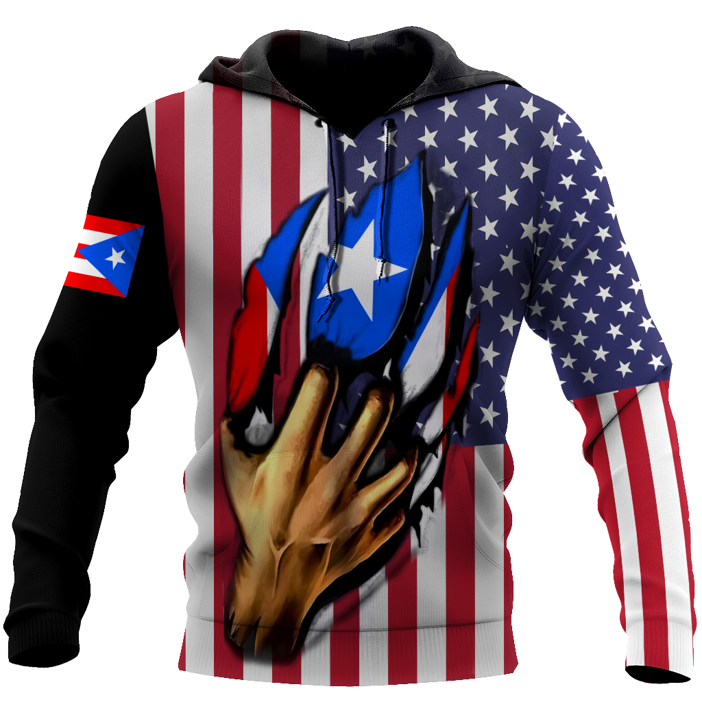 Puerto Rico And America Lover Shirts And Short TH20061701S