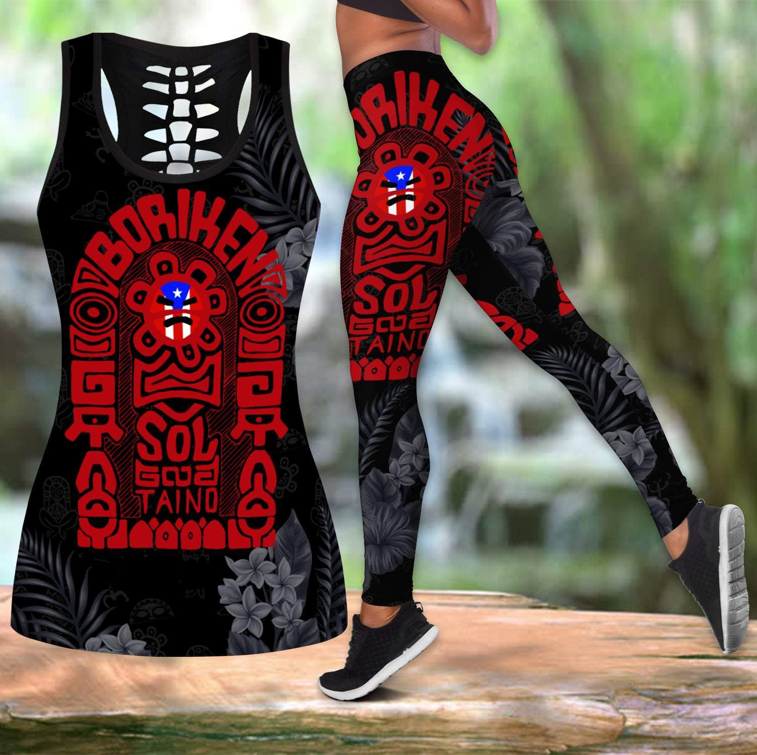 Puerto Rico Red Sol Taino Combo Outfit QB06232003