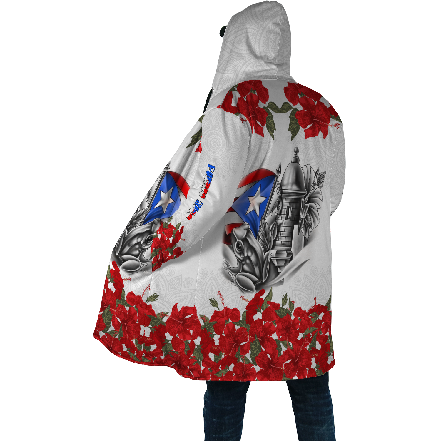 Manga Flower Puerto Rico Cloak For Men And Women MH24022104