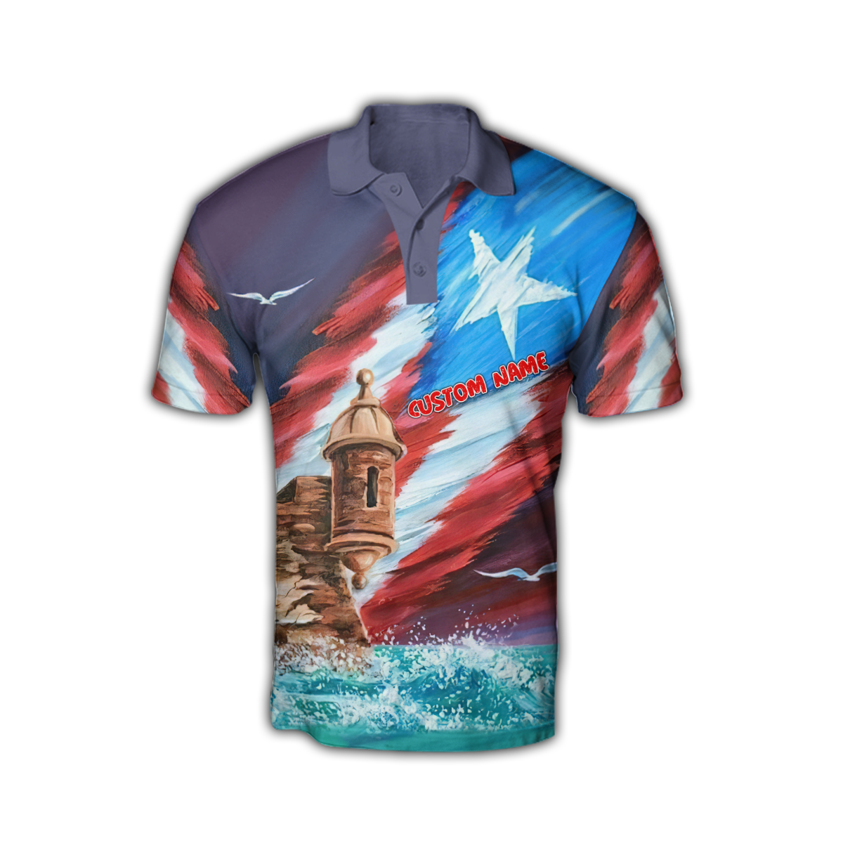 Custom Name Great Waves Puerto Rico Hoodie For Men And Women MH15032101