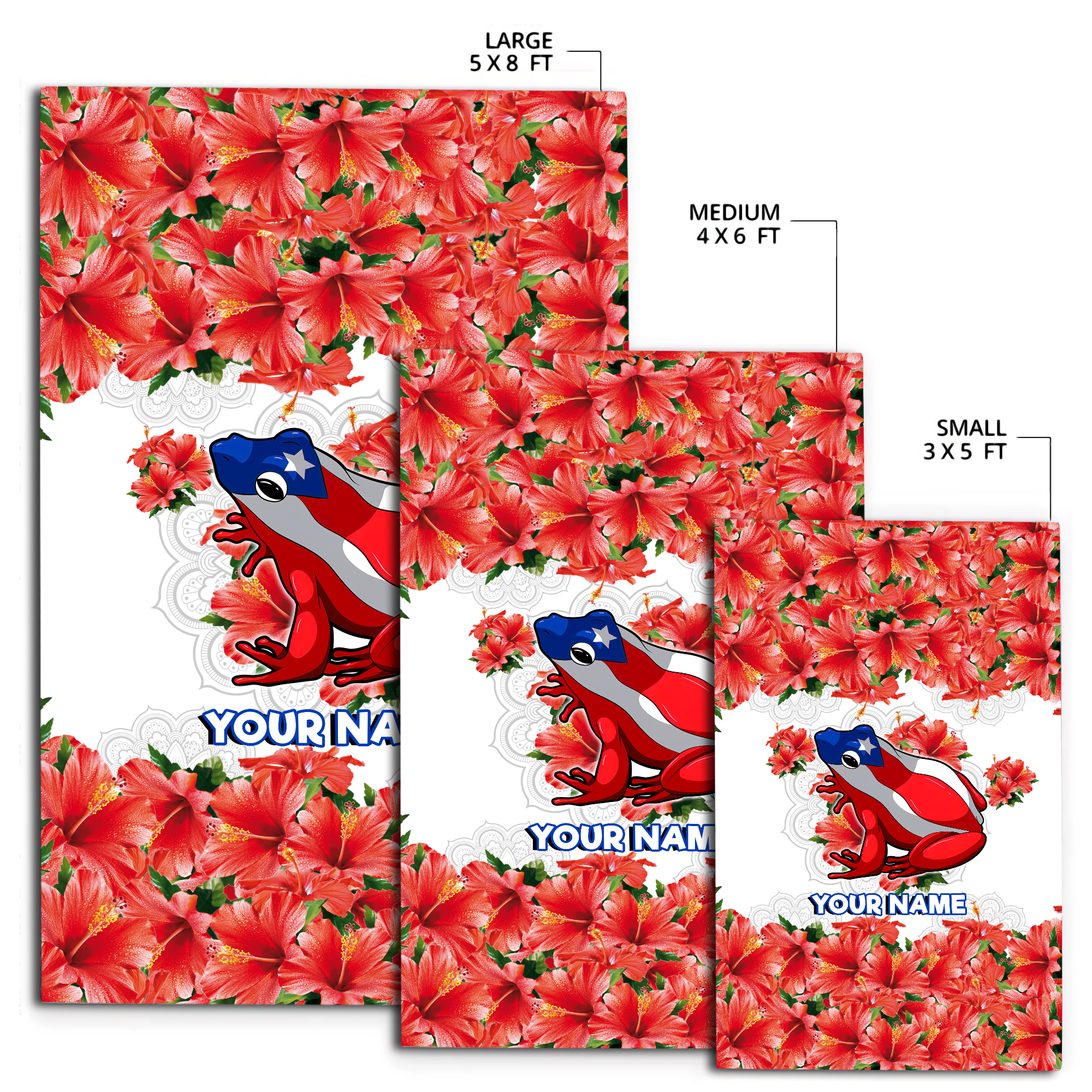 Customize Name Maga Coqui Puerto Rico Rug MH18032102