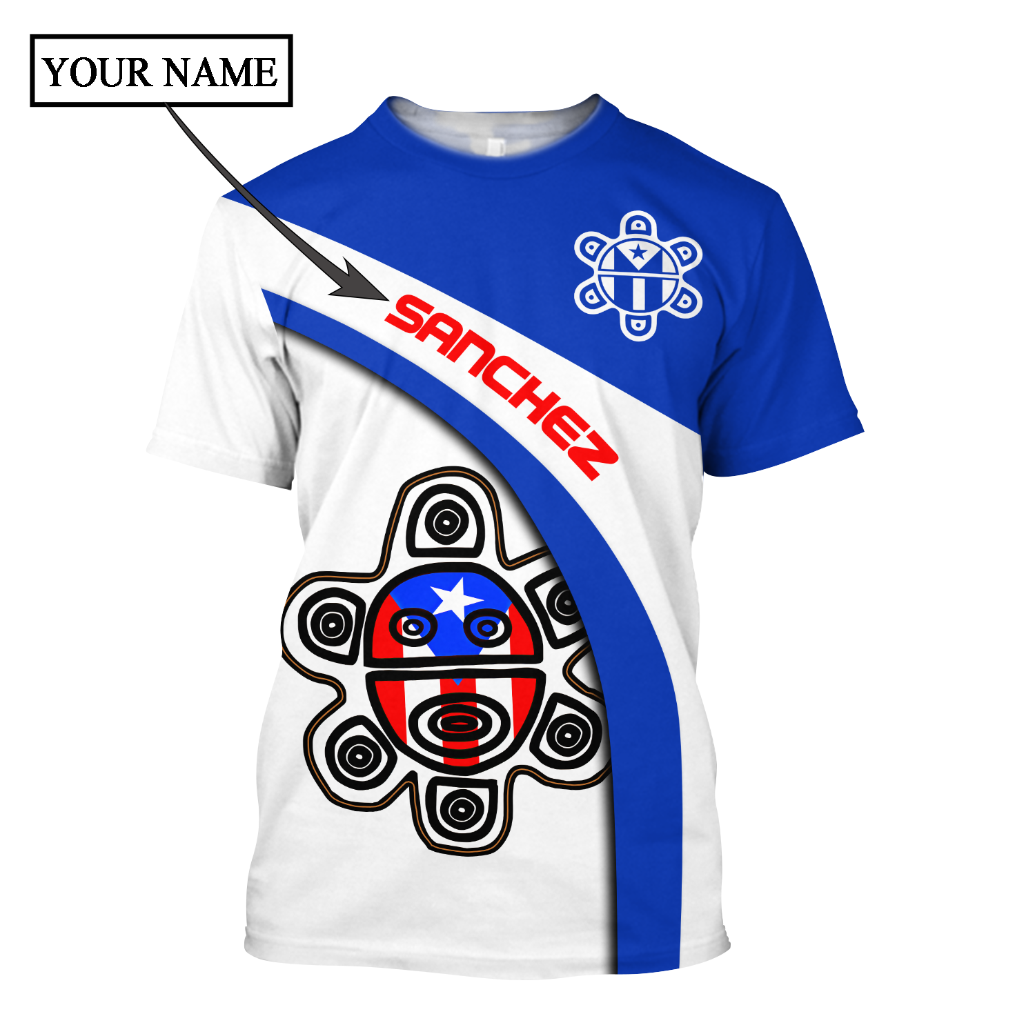 Customize Name Sol Taino Puerto Rico Shirts For Men And Women DD06022103