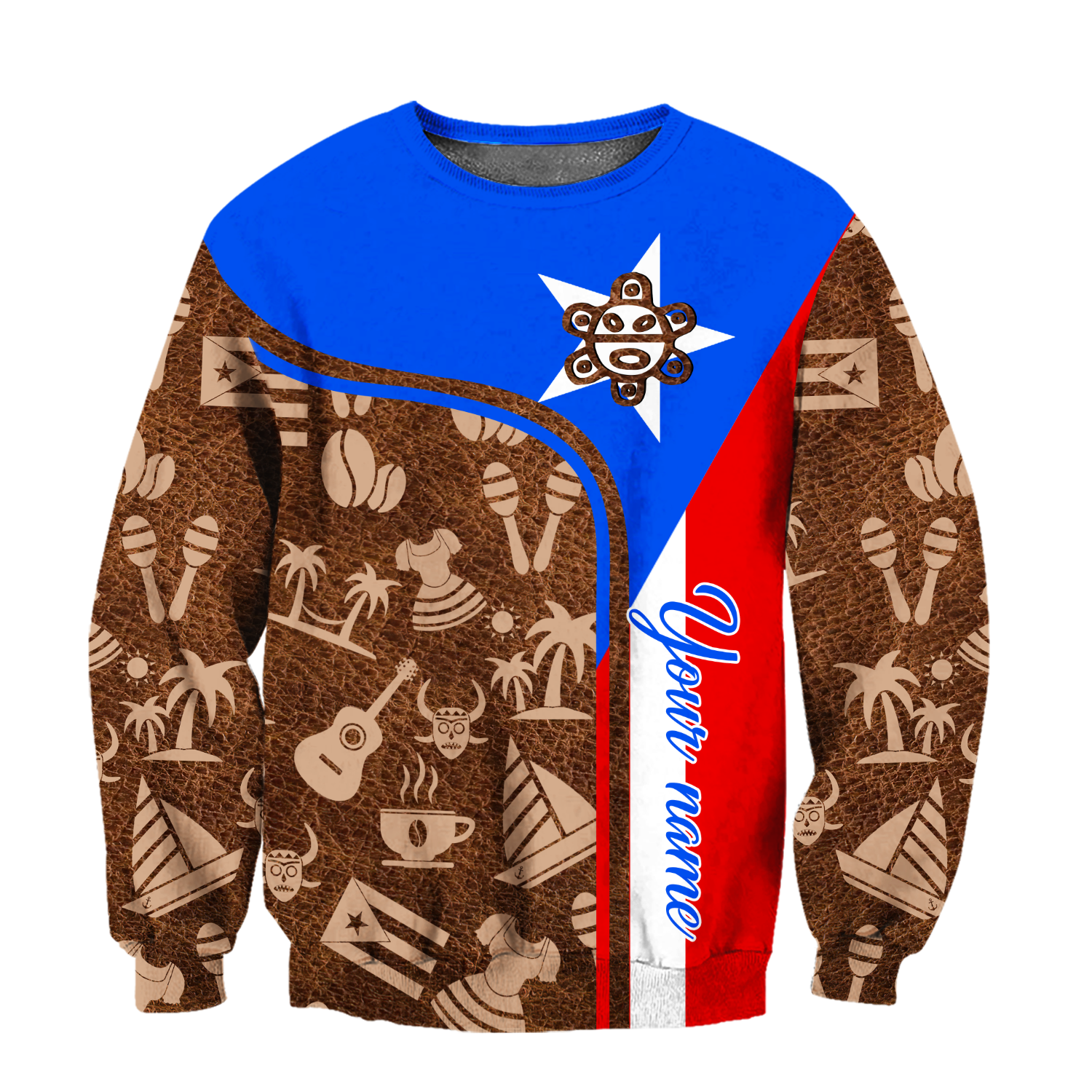 Customize Name Puerto Rico Symbol Hoodie For Men And Women MH06022104