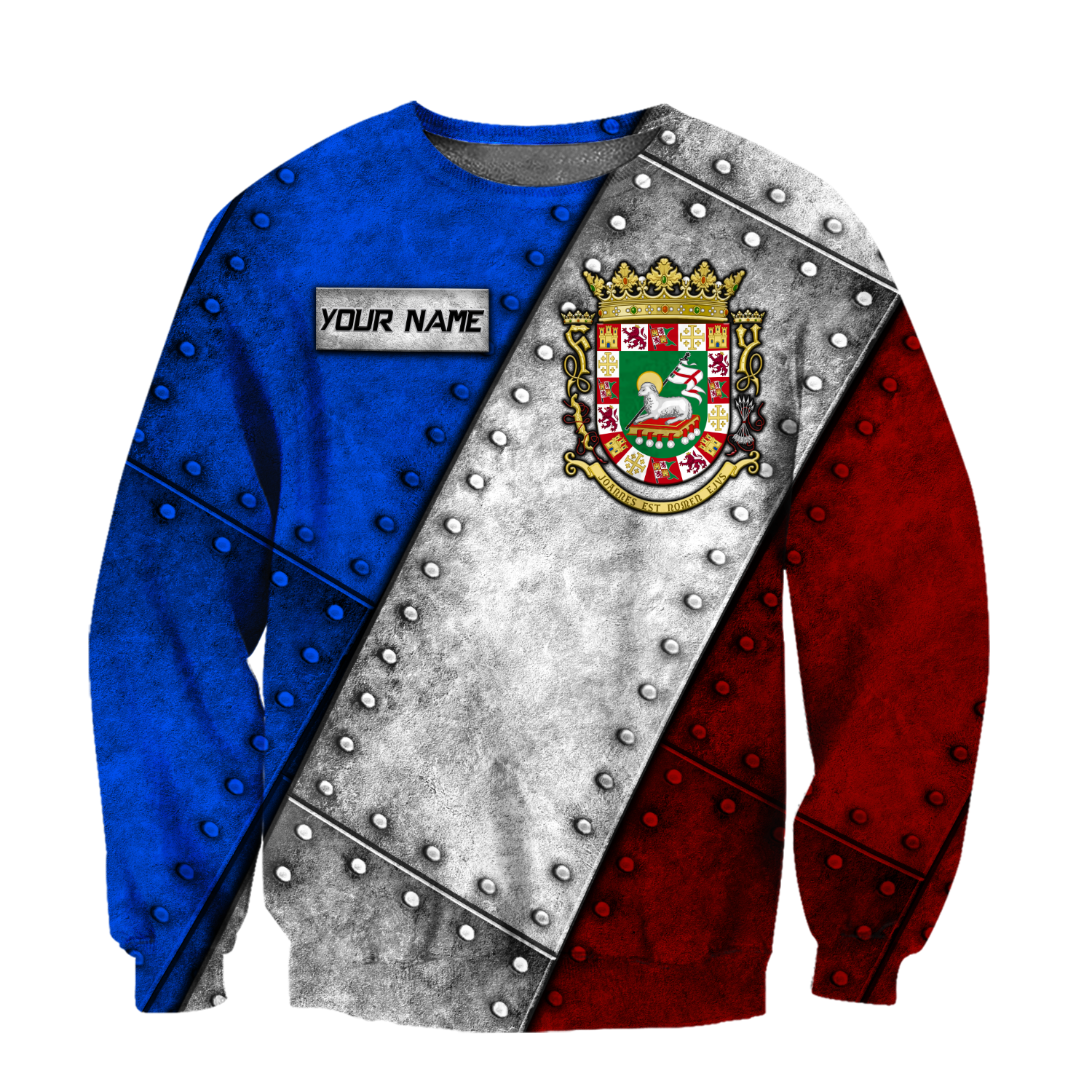 Customize Name Coat Of Arms Puerto Rico Soldier Hoodie For Men And Women