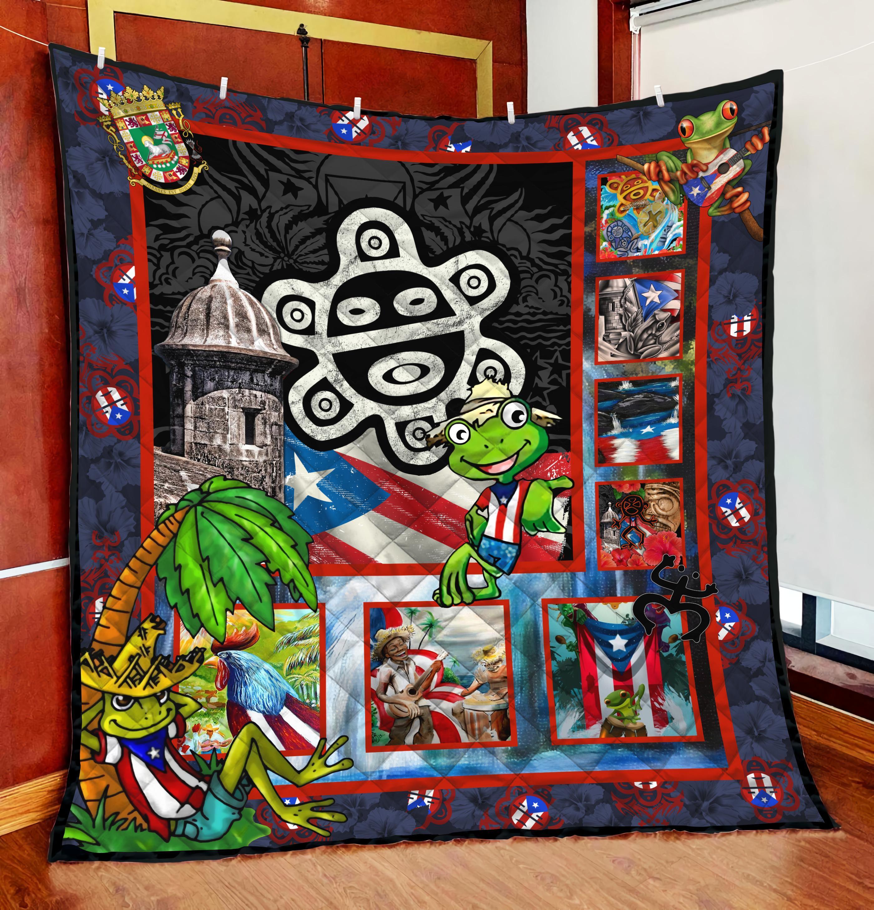 Puerto Rico Stories Quilt Blanket JJW27072001-TQH