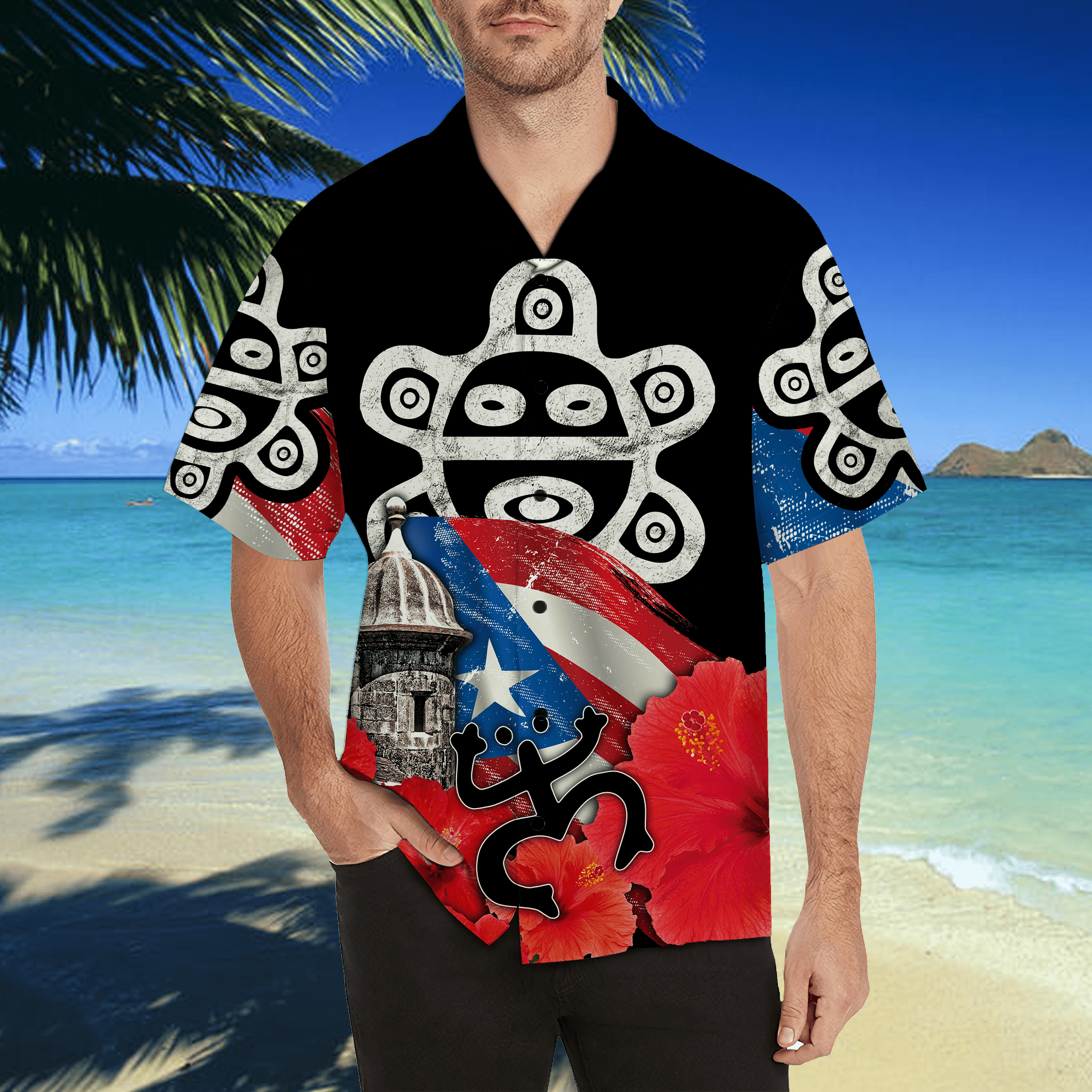 Puerto Rico Sol Taino Hawaii Shirts TH20061604S